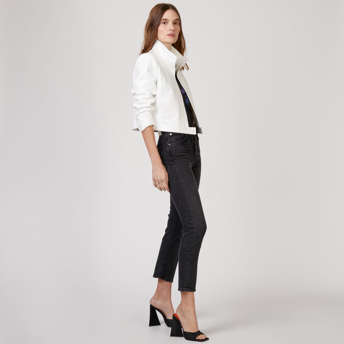 Jaqueta Vinyl Azul Courreges