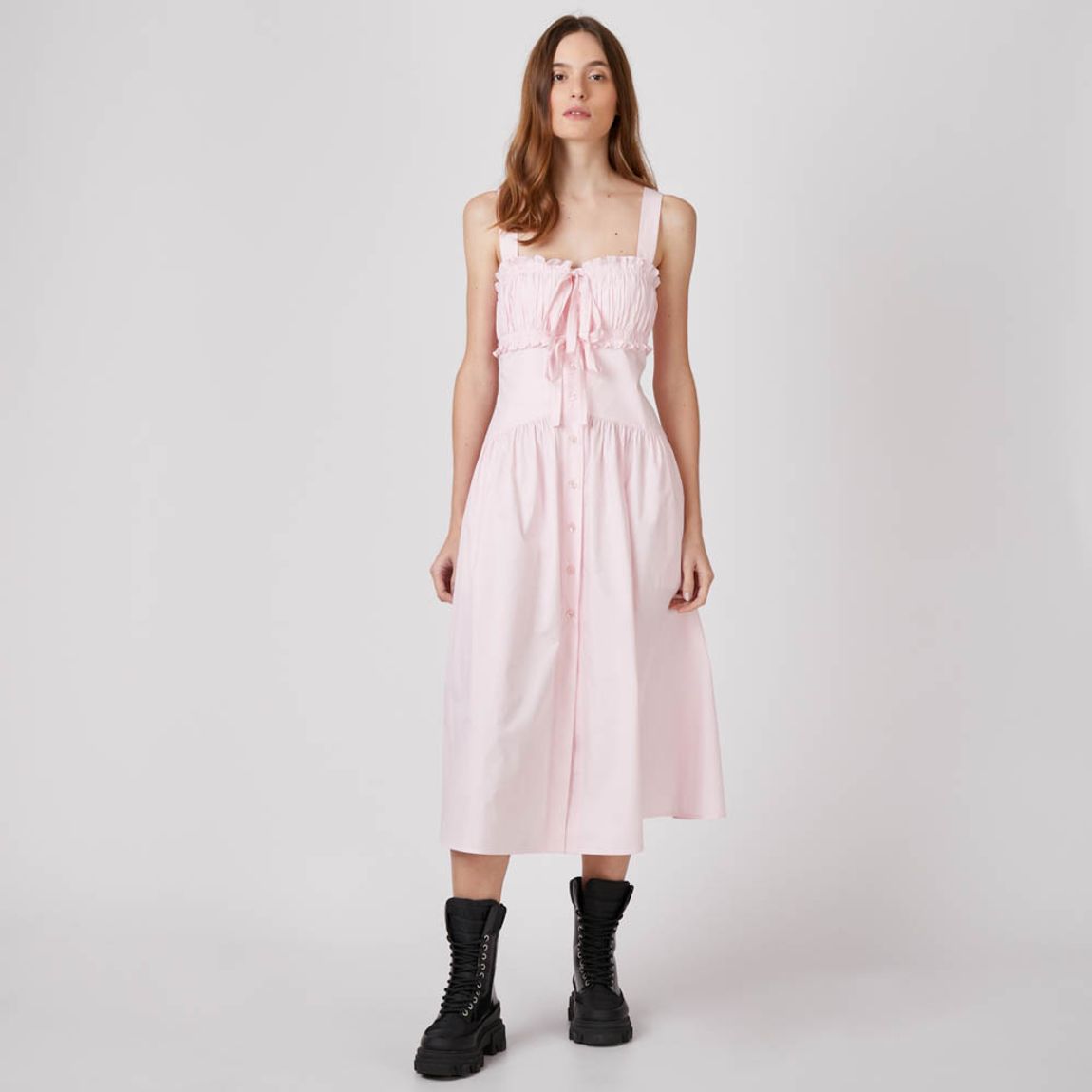 Vestido Midi Rosa Philosophy