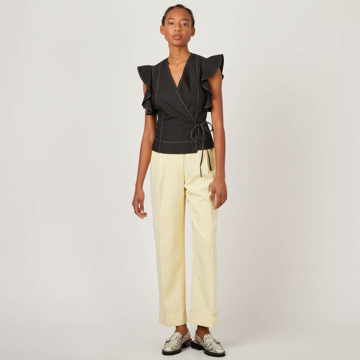 Blusa Wrap Ganni
