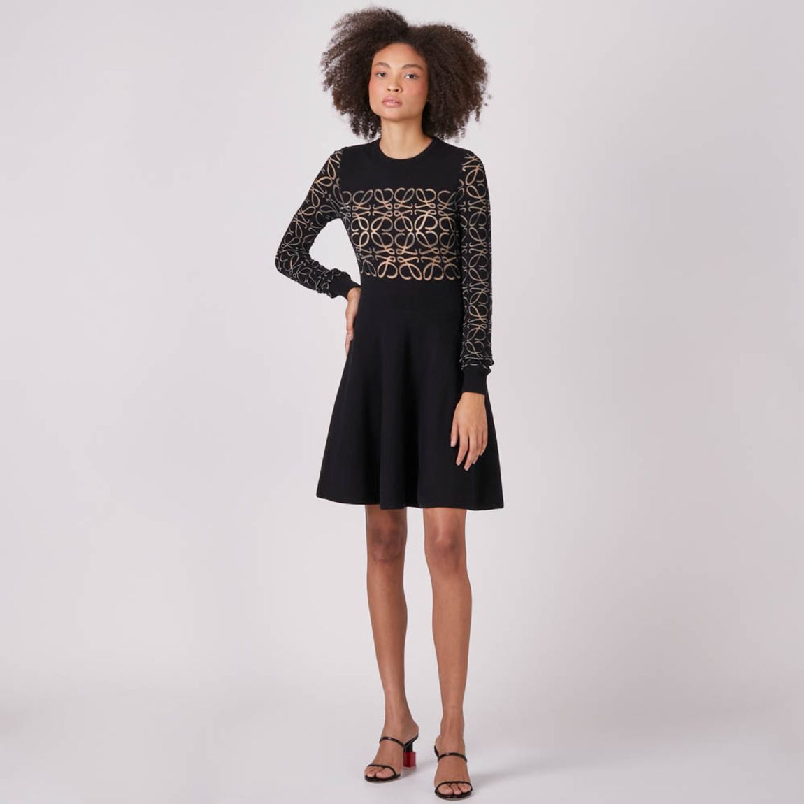 Vestido Anagram Devore Loewe
