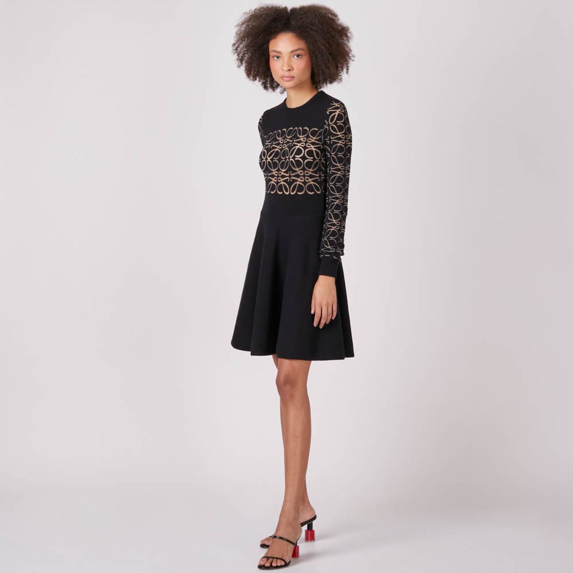 Vestido Anagram Devore Loewe