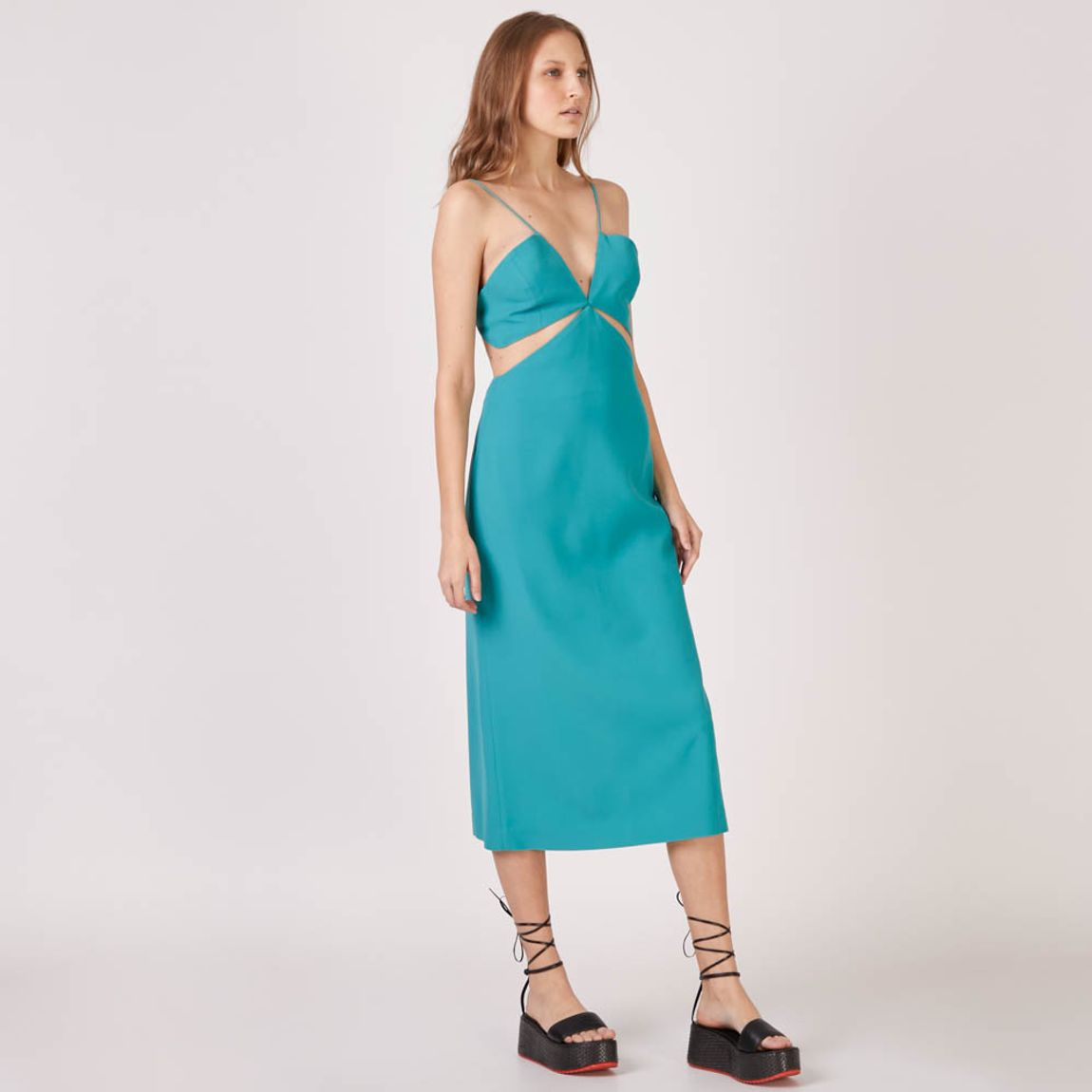 Vestido Crepe Ventana Melina