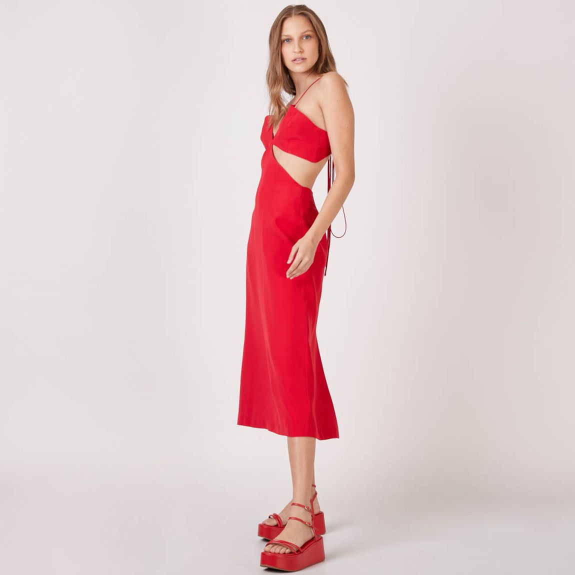 Vestido Crepe Ventana Melina