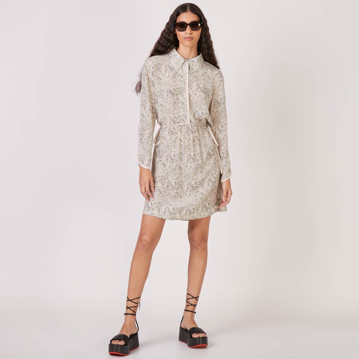 Vestido Seda Sketch Nina