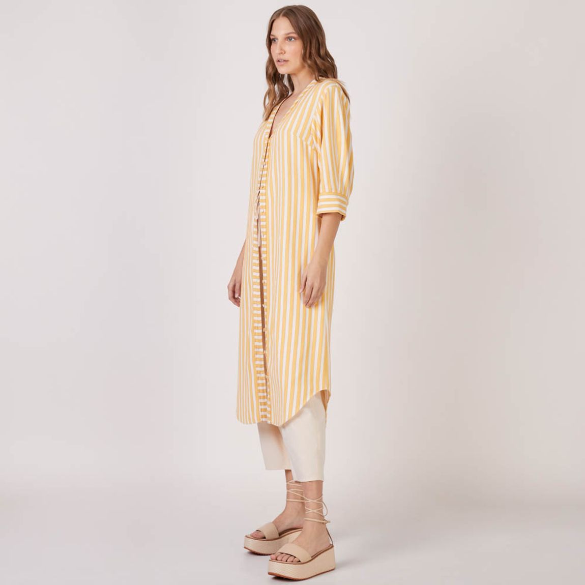 Vestido Listra Feixe Sara