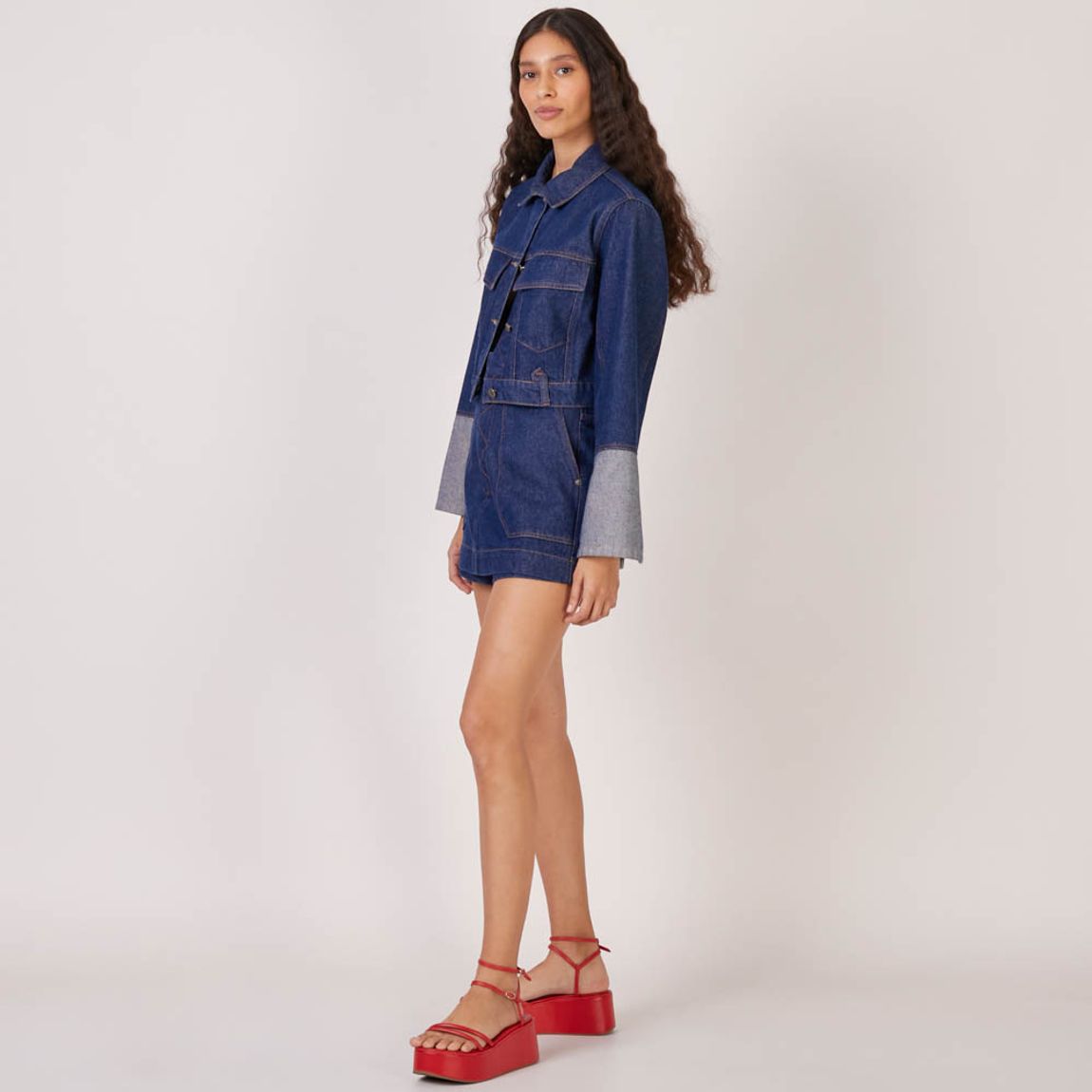 Saia Shorts Jeans Kim