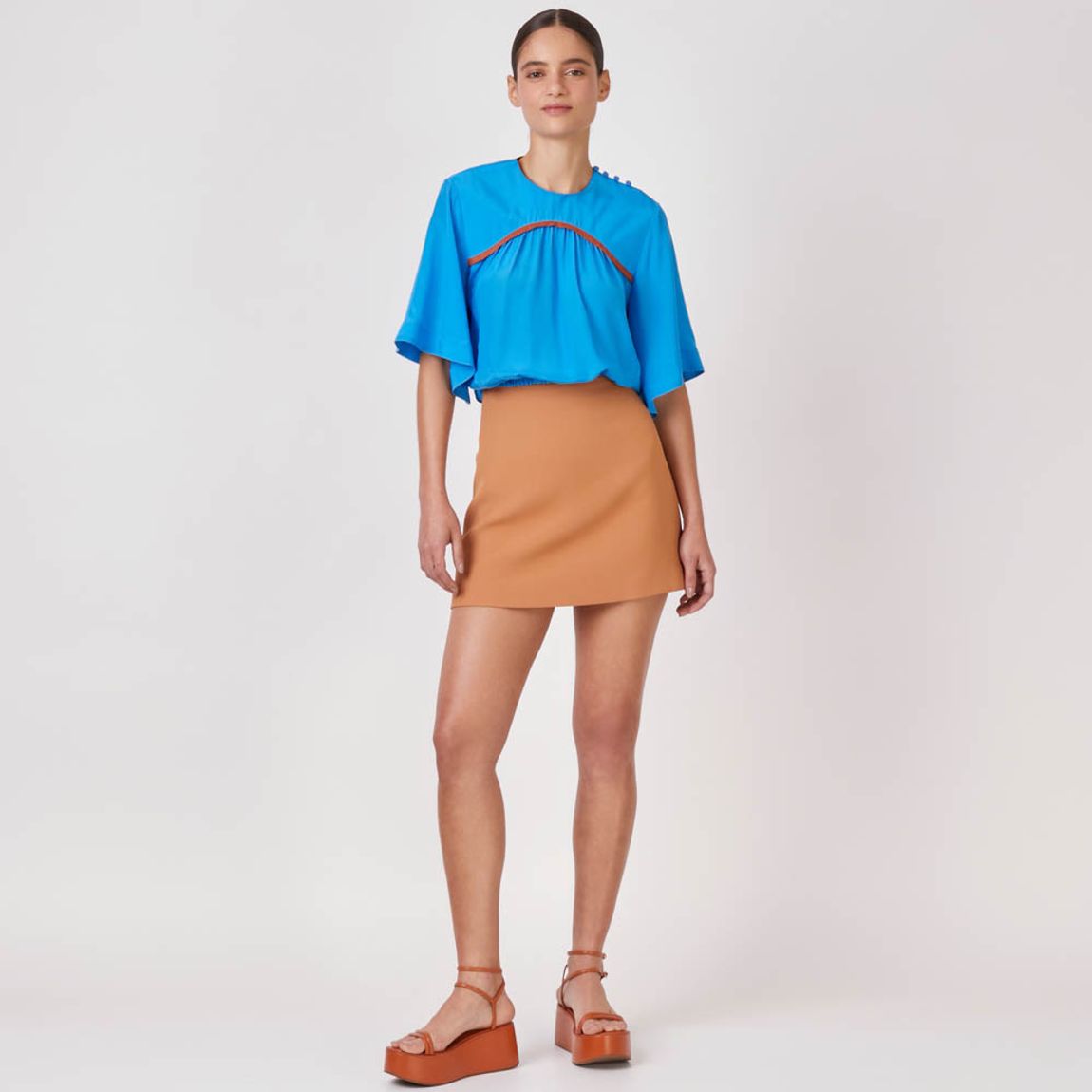 Blusa Crepe de Seda Cintia