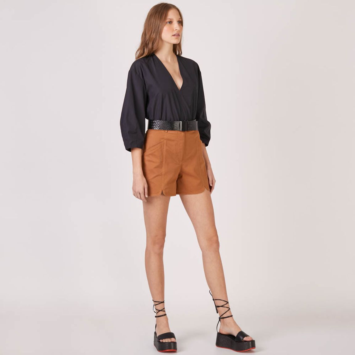 Blusa Tricoline Base Reiko