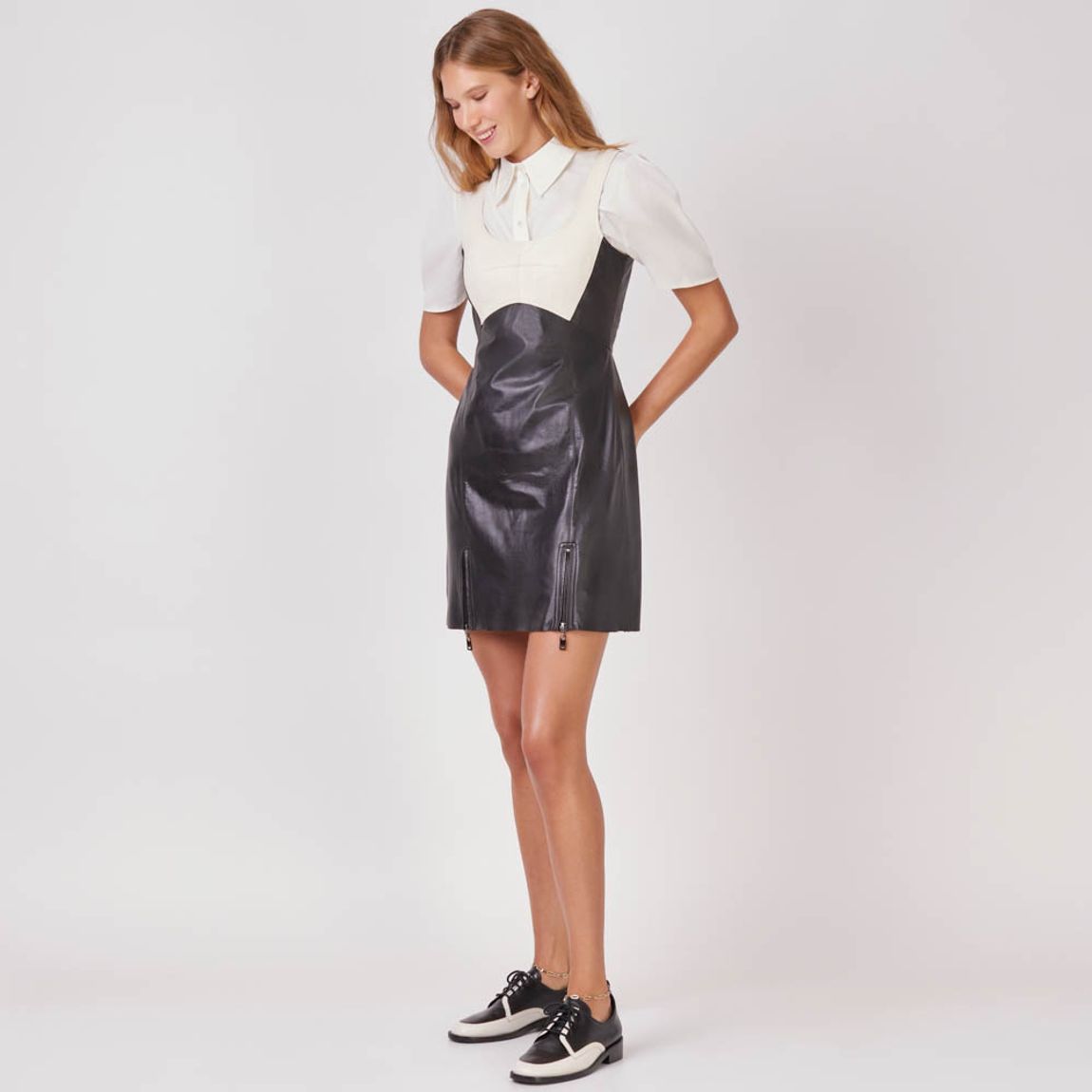 Vestido Couro Zoe