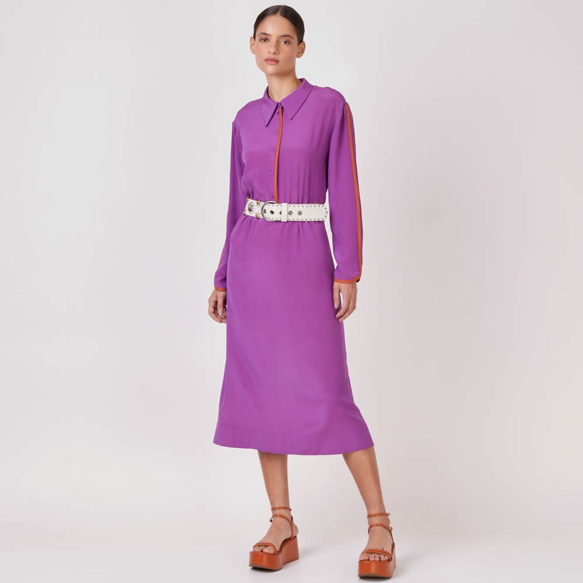 Vestido Crepe de Seda Claudia