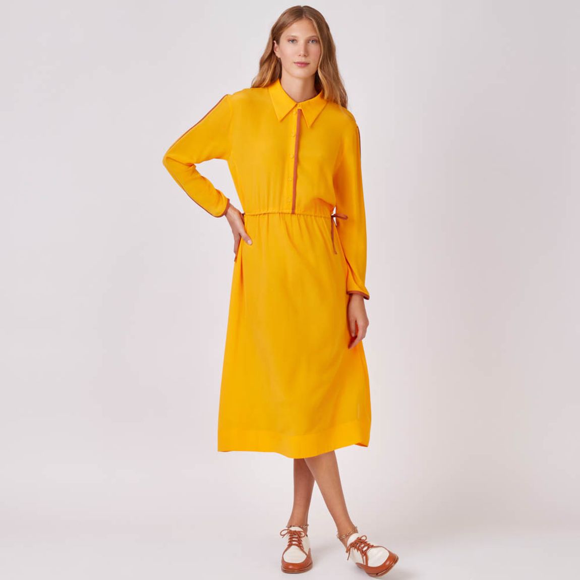 Vestido Crepe de Seda Claudia