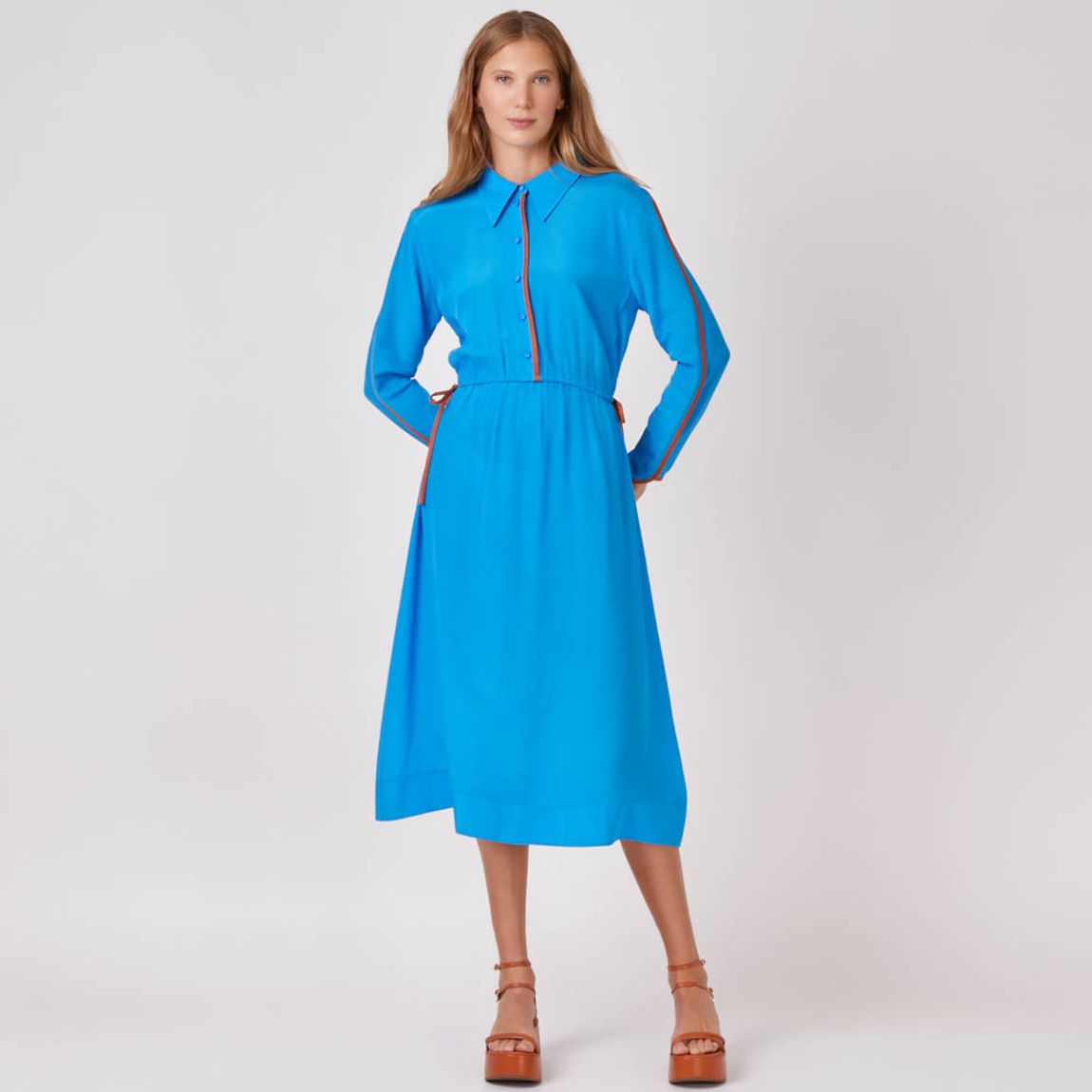 Vestido Crepe de Seda Claudia