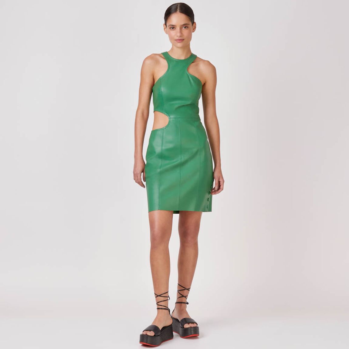 Vestido Couro Ariel