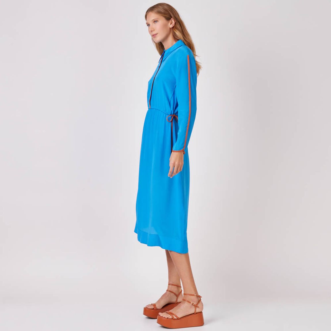 Vestido Crepe de Seda Claudia