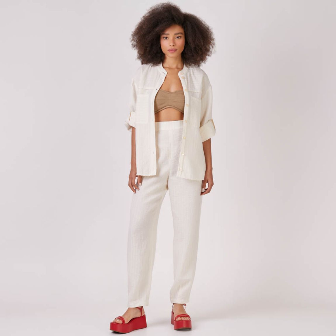 Camisa Listra Natural Celine