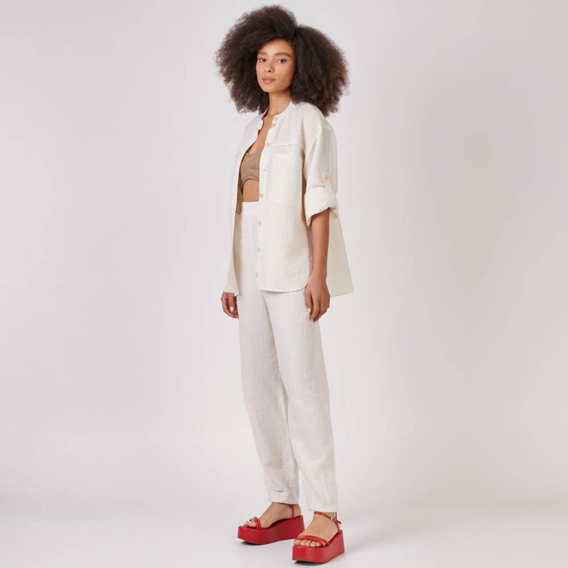 Camisa Listra Natural Celine