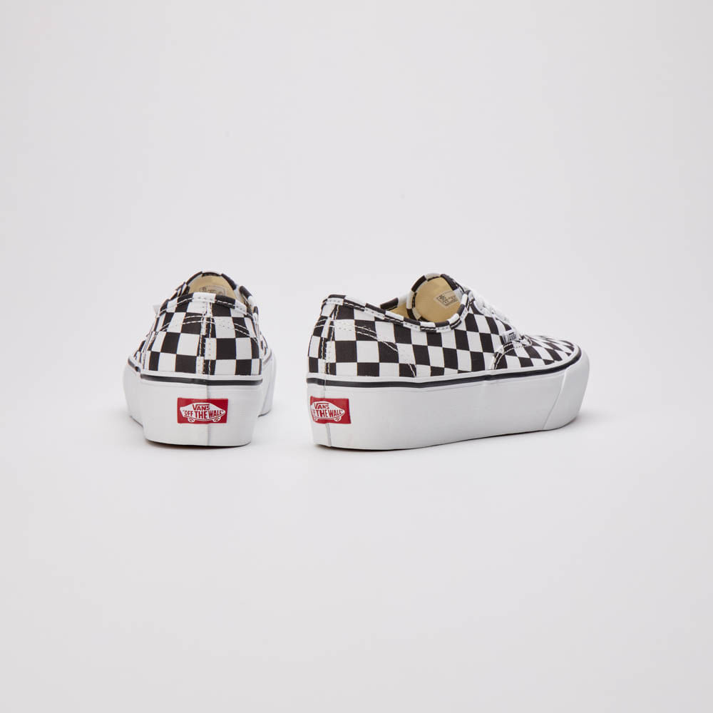 Vans xadrez hot sale com cadarço