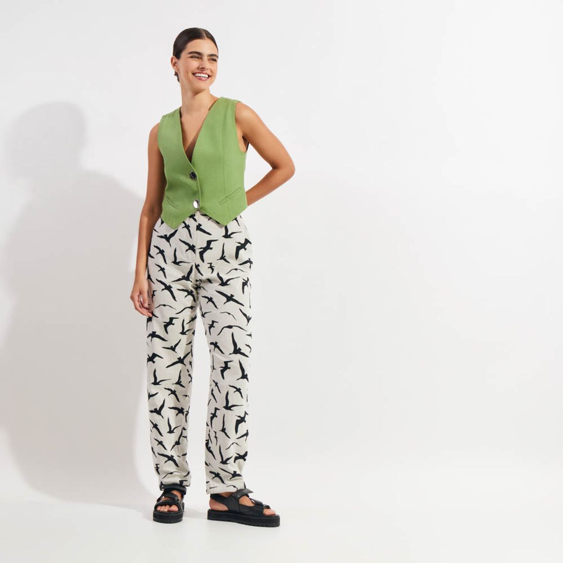 Calça Jacquard Flow Fly