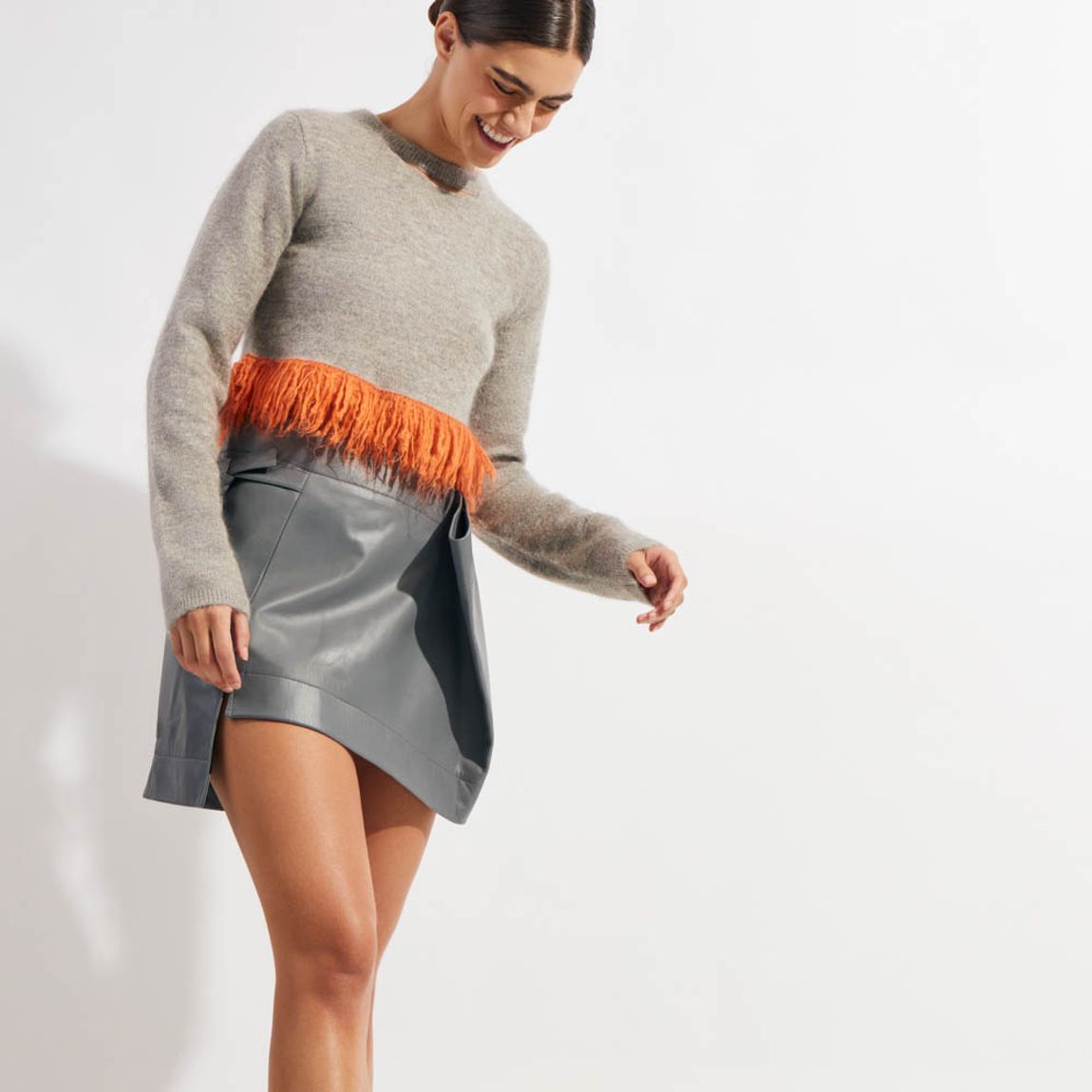 Tricot Cropped Mohair Jw Anderson
