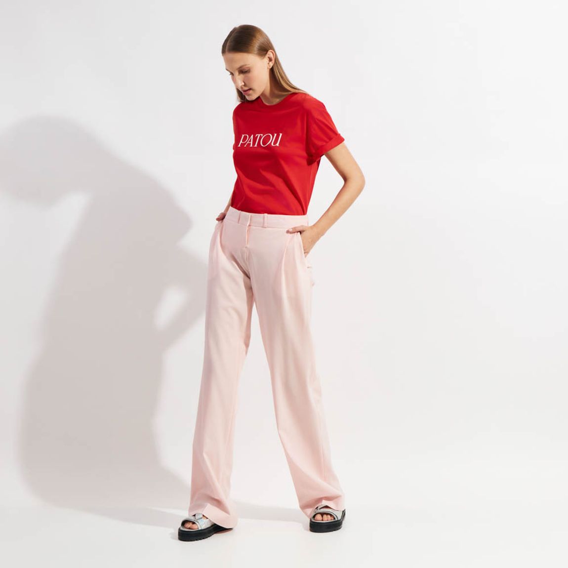 Calça Alfaiataria Rosa Coperni