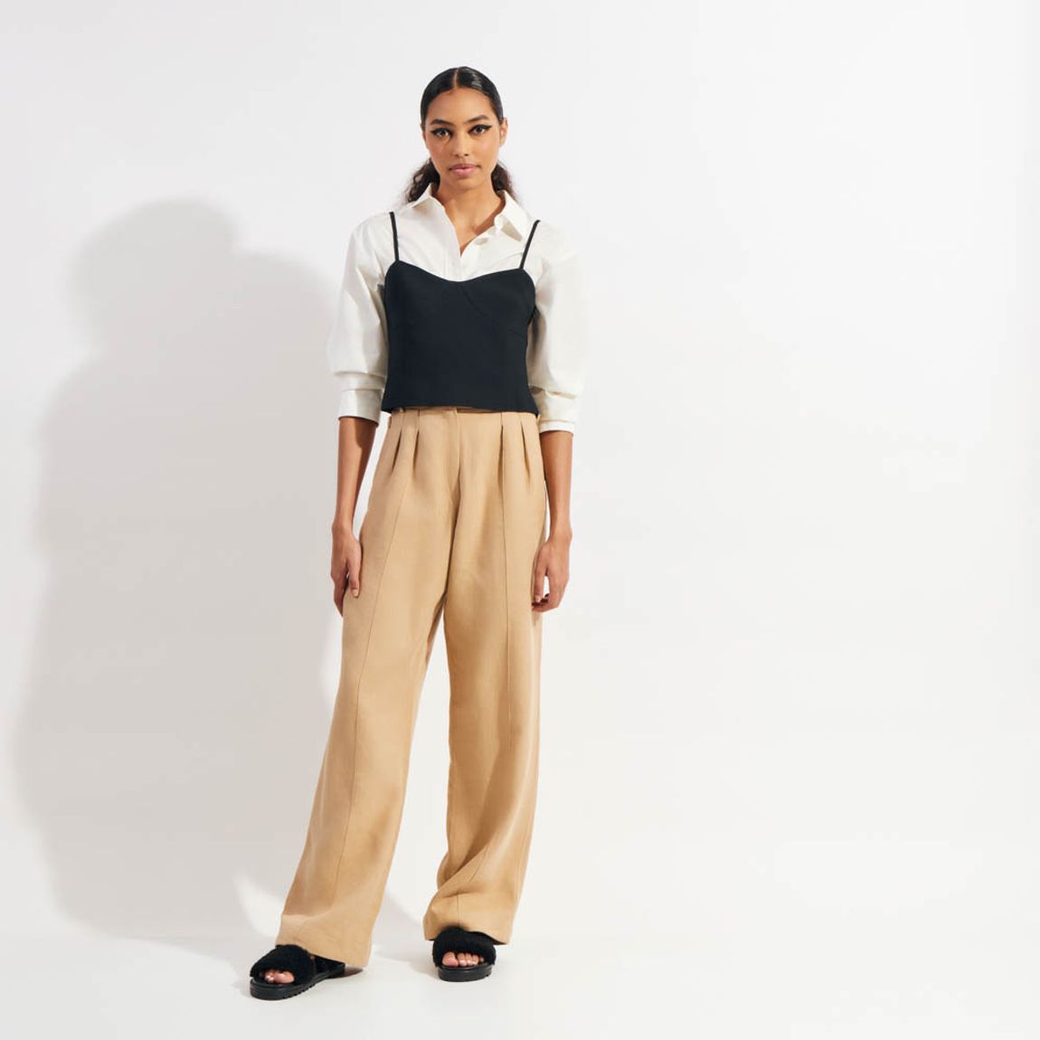 Blusa Crepe Tailor Teca