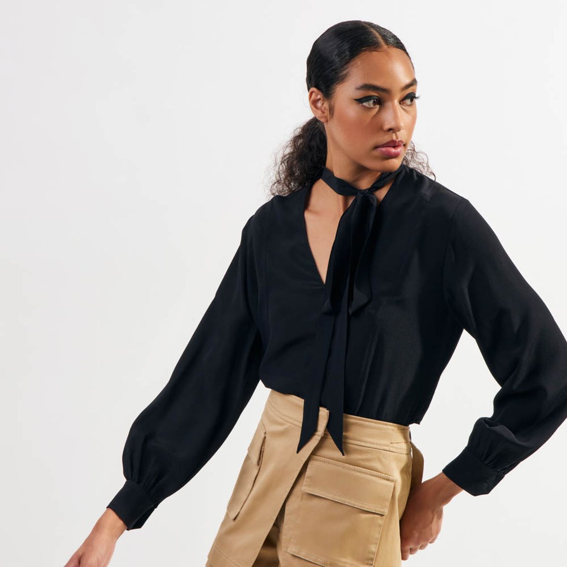 Blusa Crepe de Seda Carrie