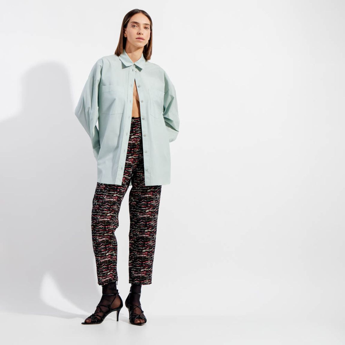 Camisa Tricoline Over Milena