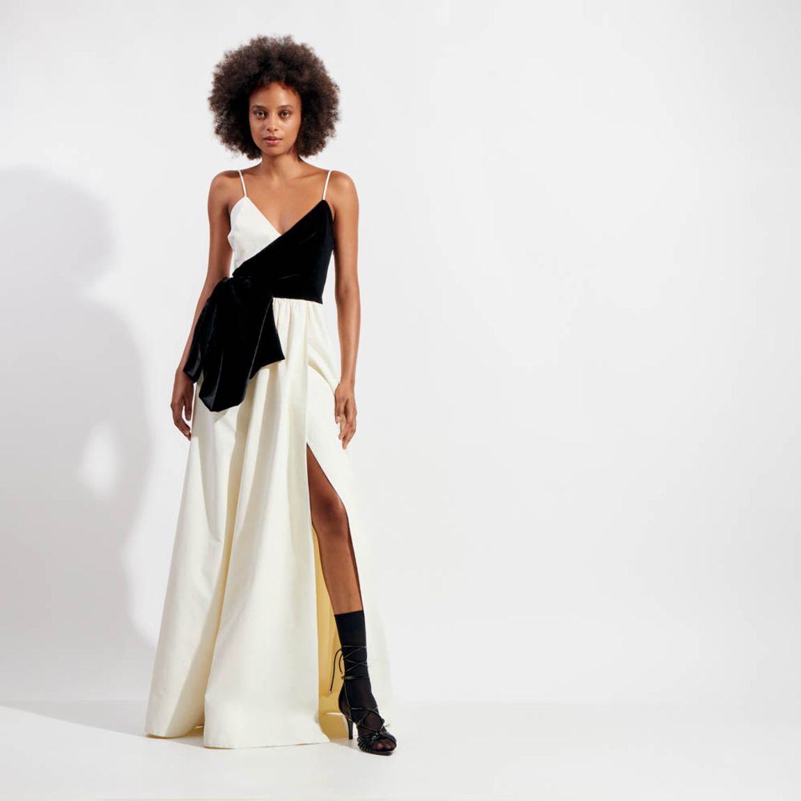 Vestido Veludo Tafetá Tayla