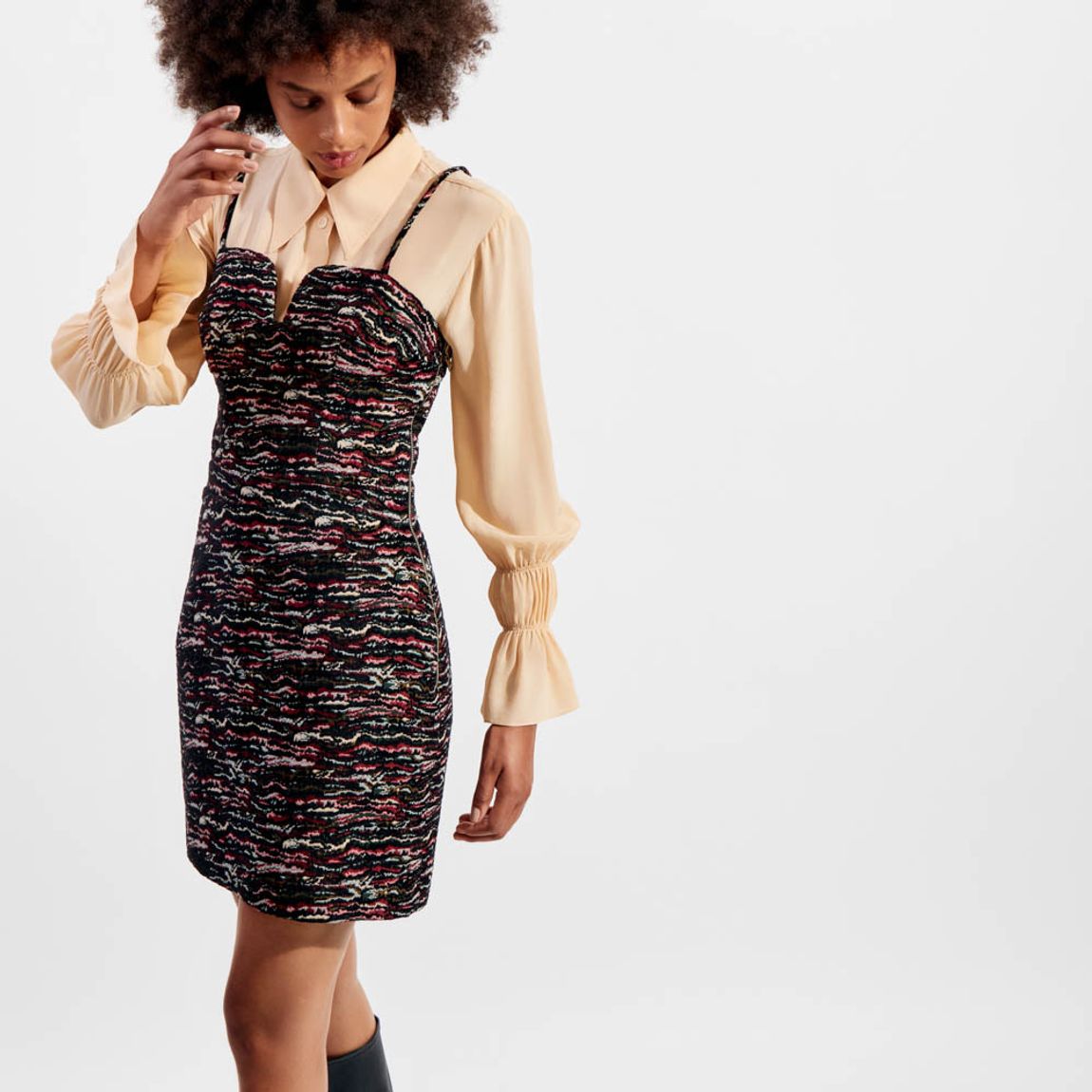Vestido Jacquard Gobelain Gal