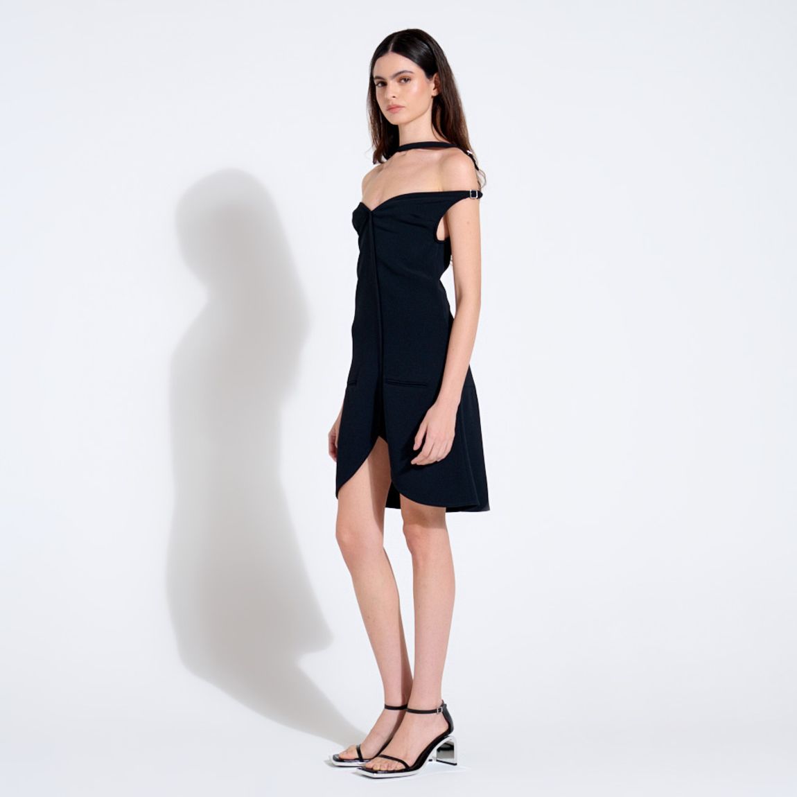 Mini Vestido Ellipse Courrèges