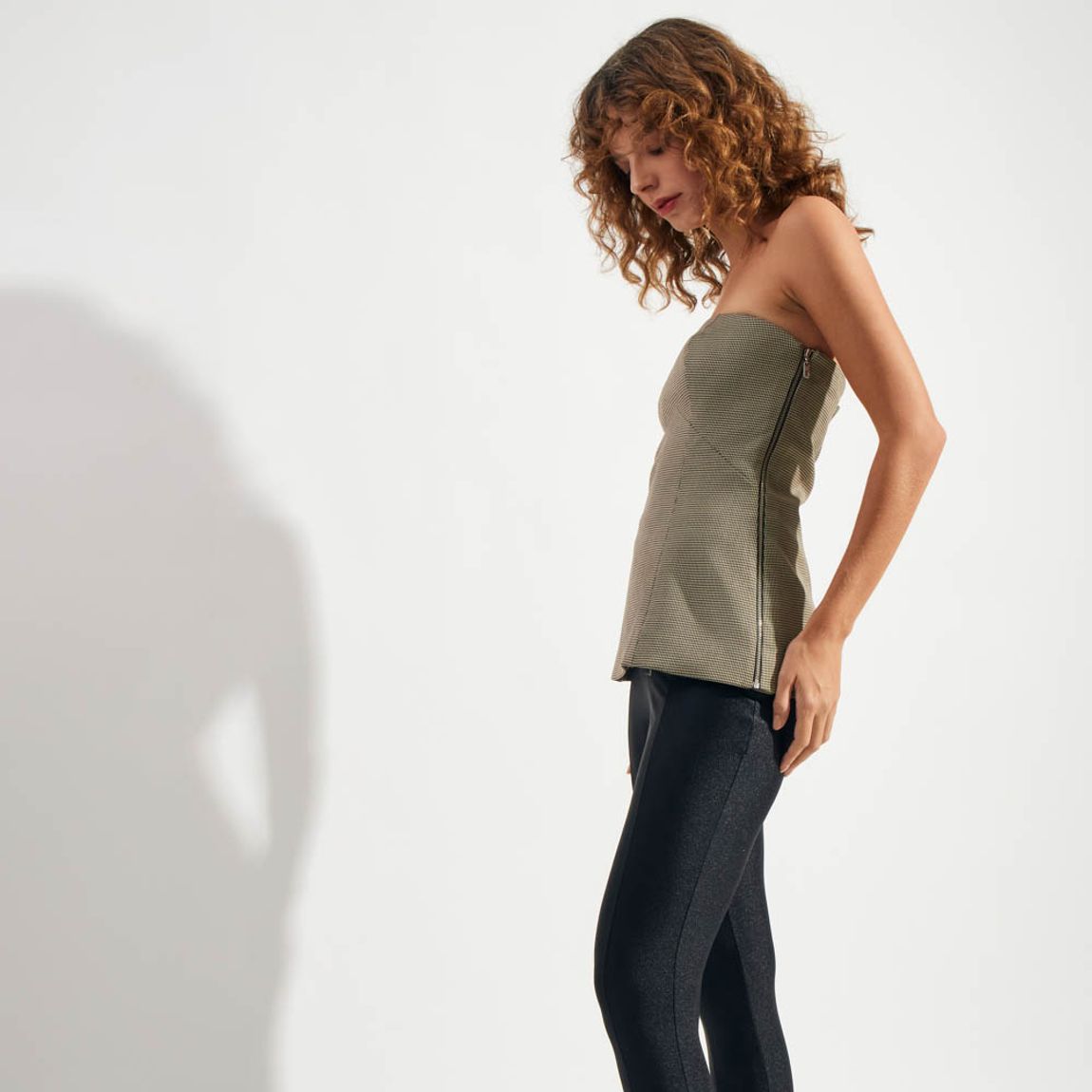 Blusa Pied Poule Pauline