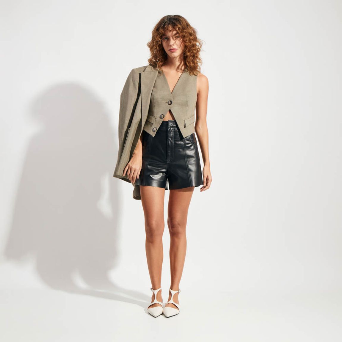 Shorts Couro Eliane