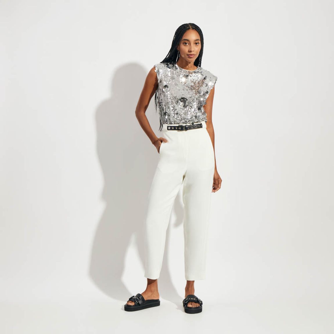 Calça Crepe Square Paige