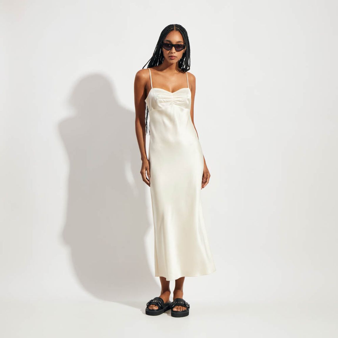 Vestido Cetim Pesado Florence