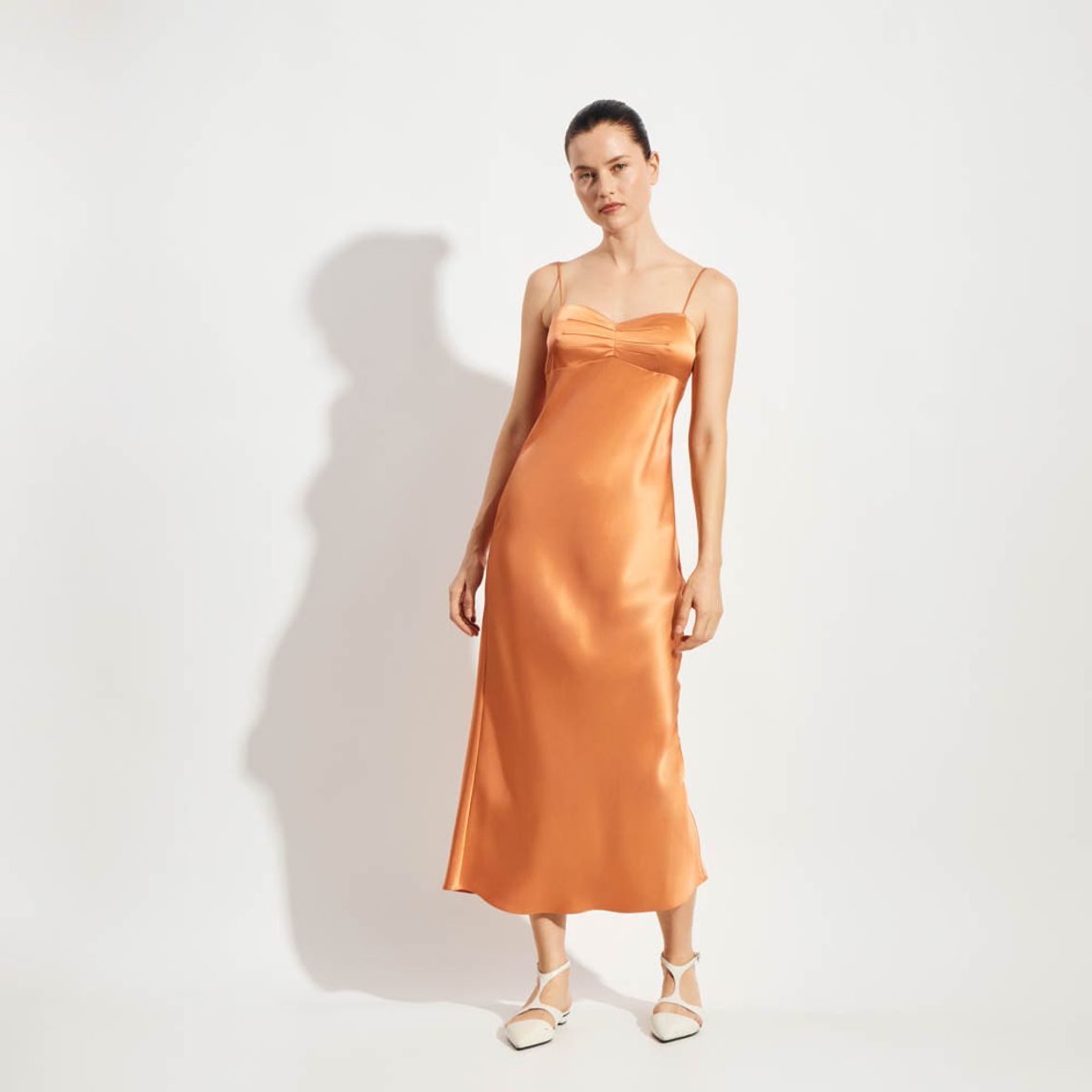 Vestido Cetim Pesado Florence