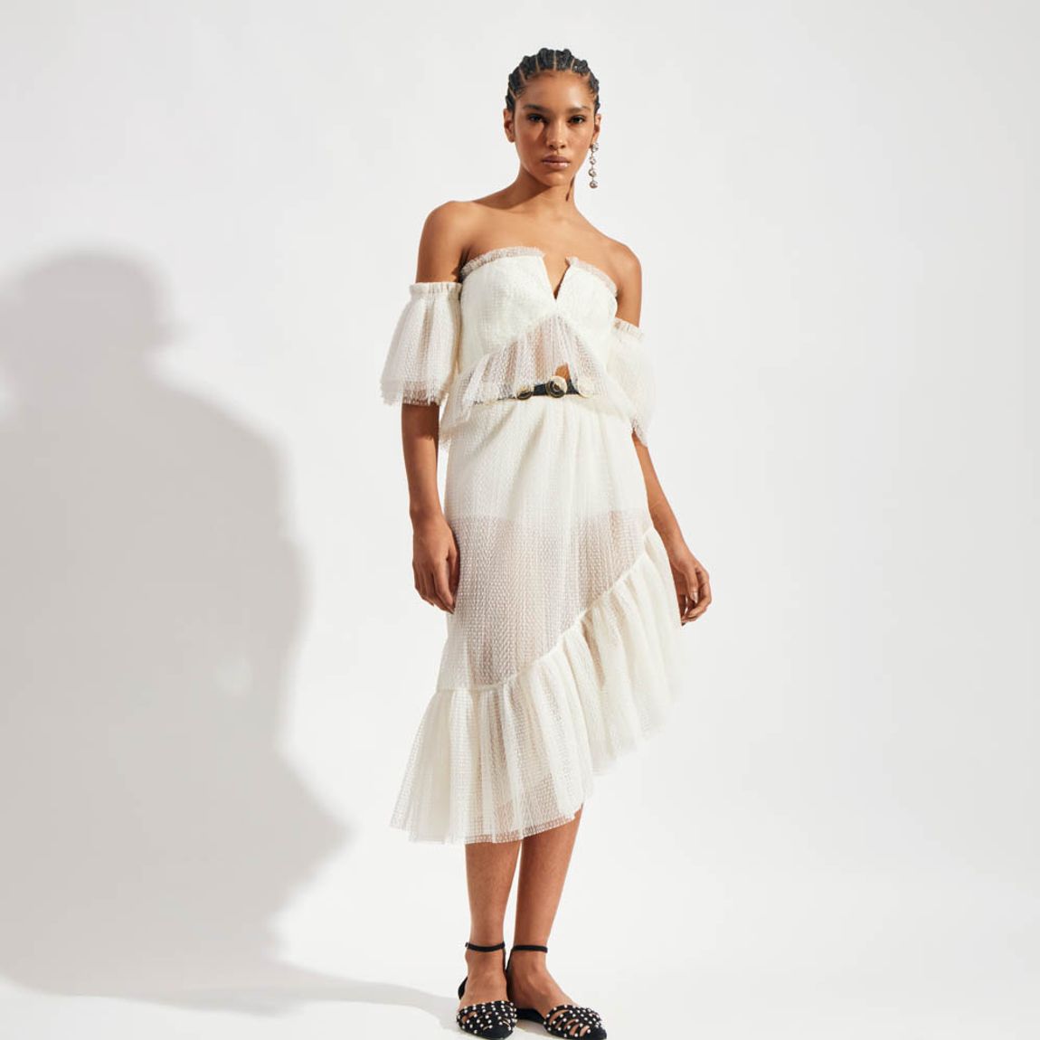 Blusa Tule Plissado Poa Poppy