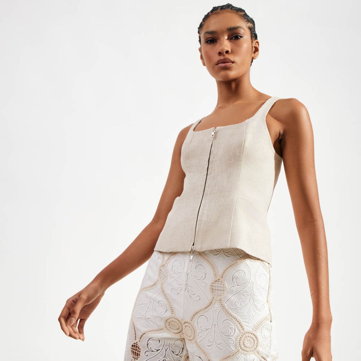 Blusa Linho Nature Lau