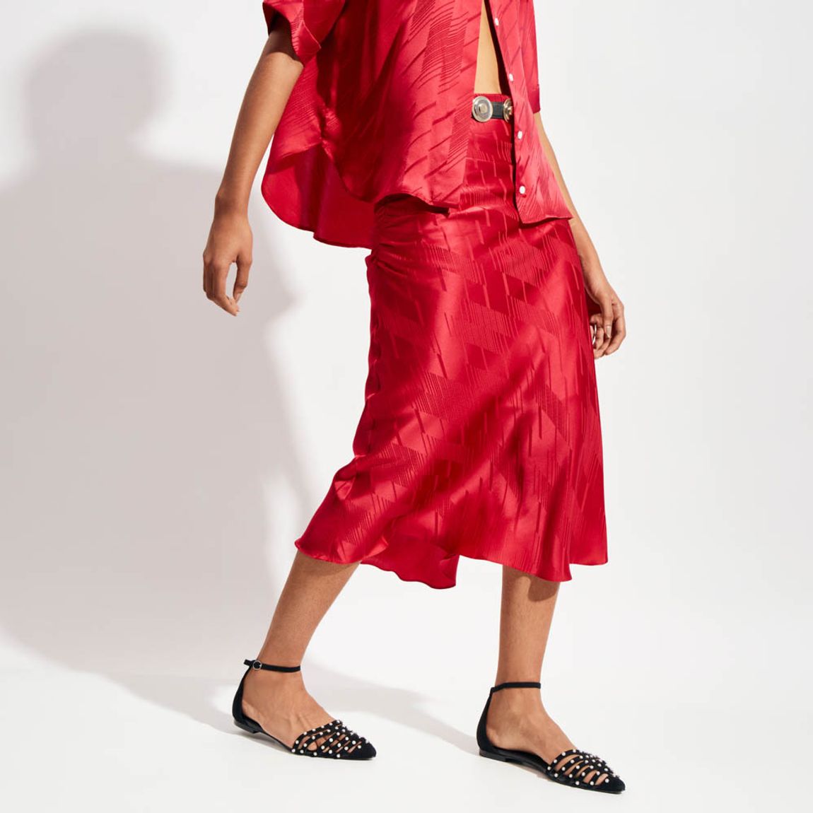 Saia Jacquard Satin Sierra