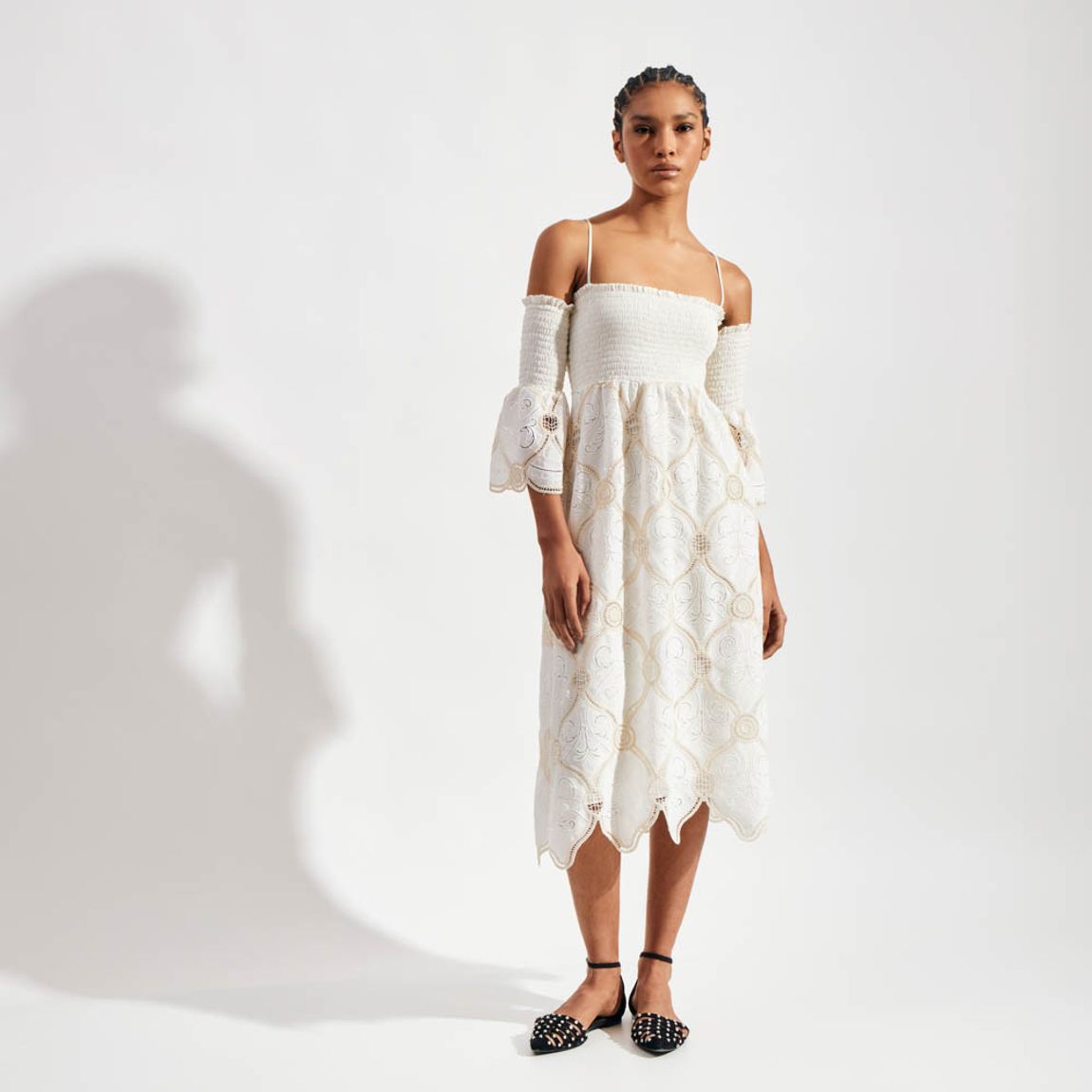 Vestido Bordado Sand Mary