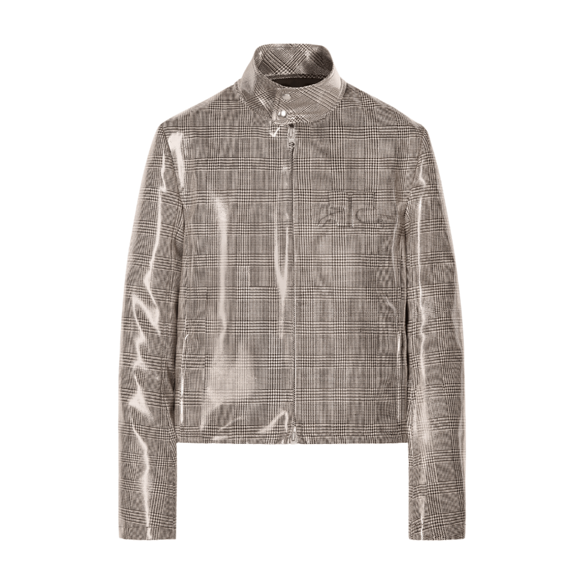 Jaqueta de Vinil Biker Courrèges