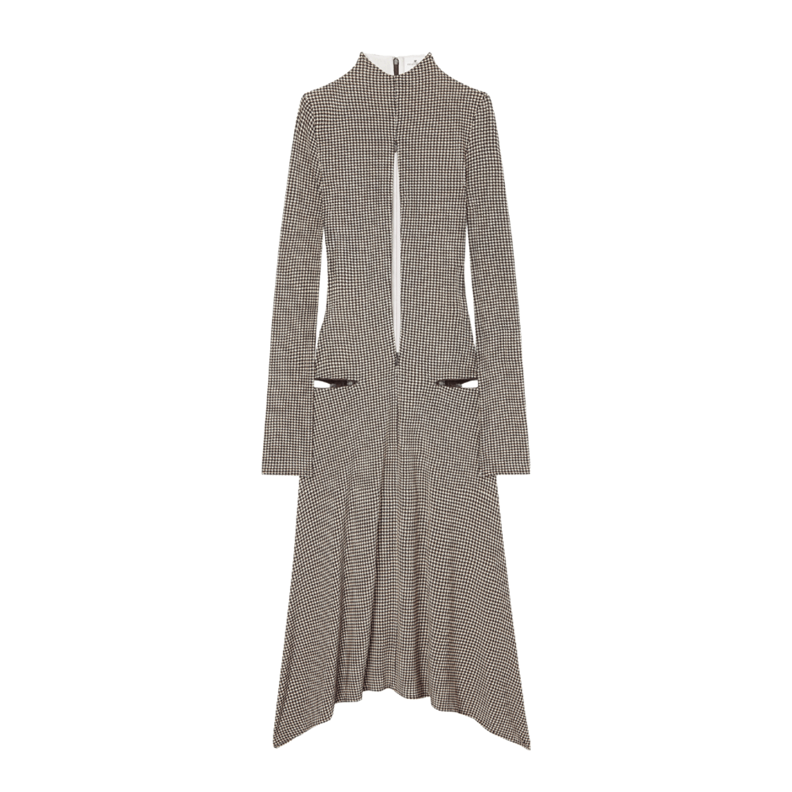 Vestido Recortes Xadrez Courrèges