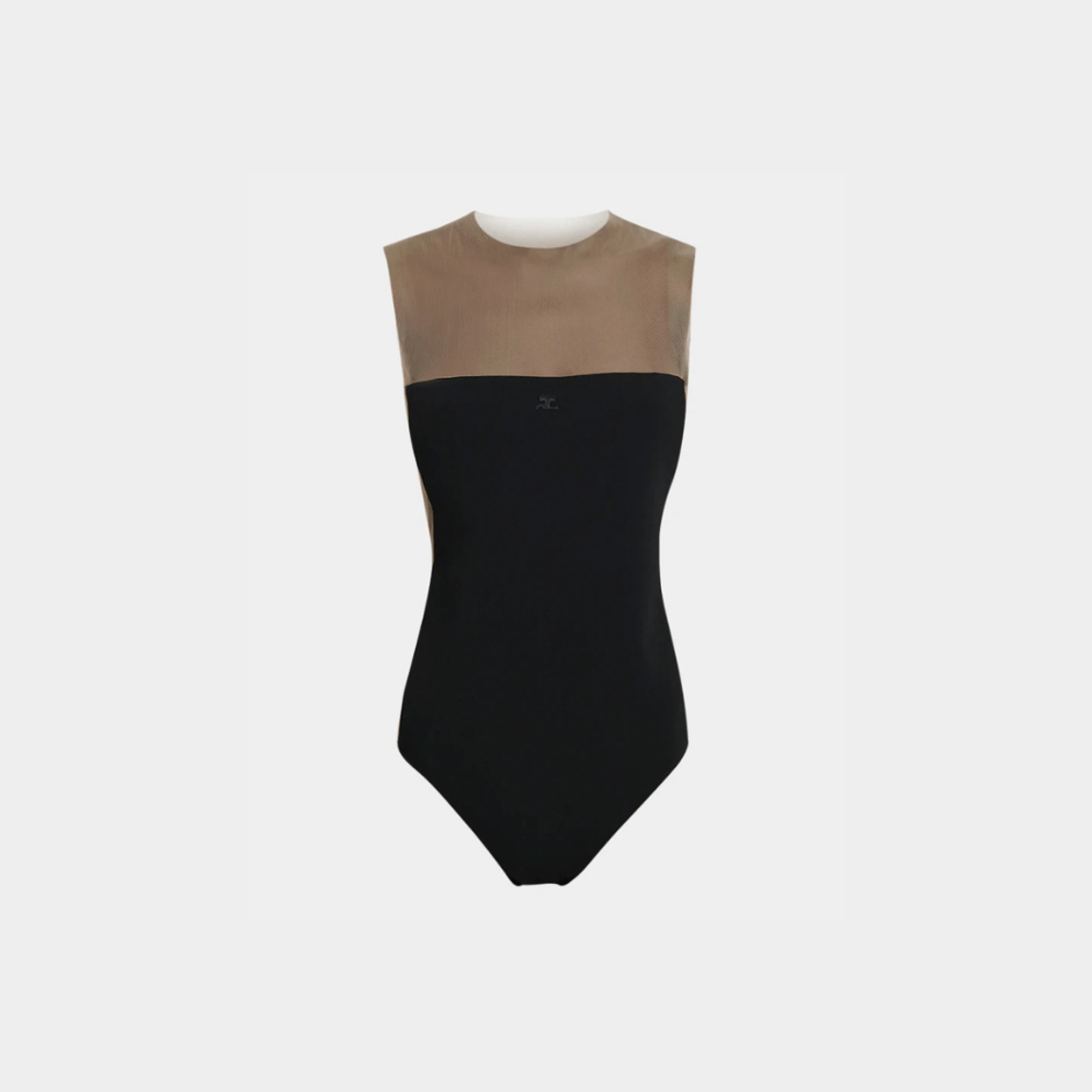 Body Com Tule Ilusion Courrèges