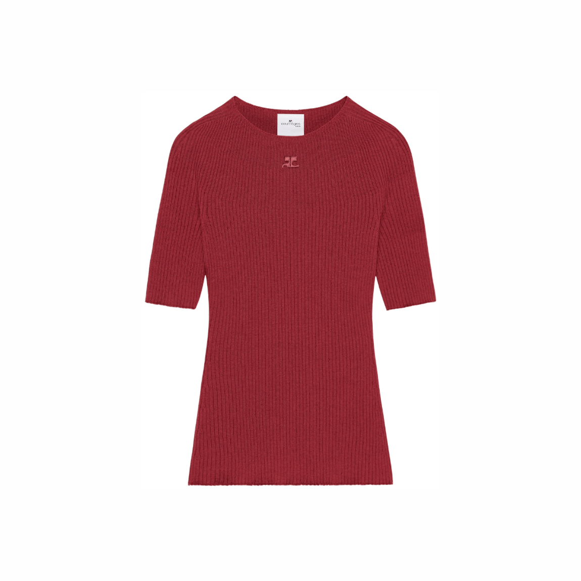 Blusa de Tricot Manga Curta Courrèges
