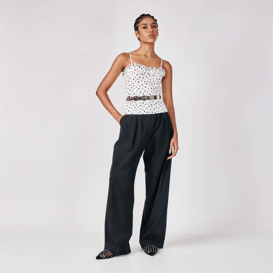 Blusa Renda Flocada Greta