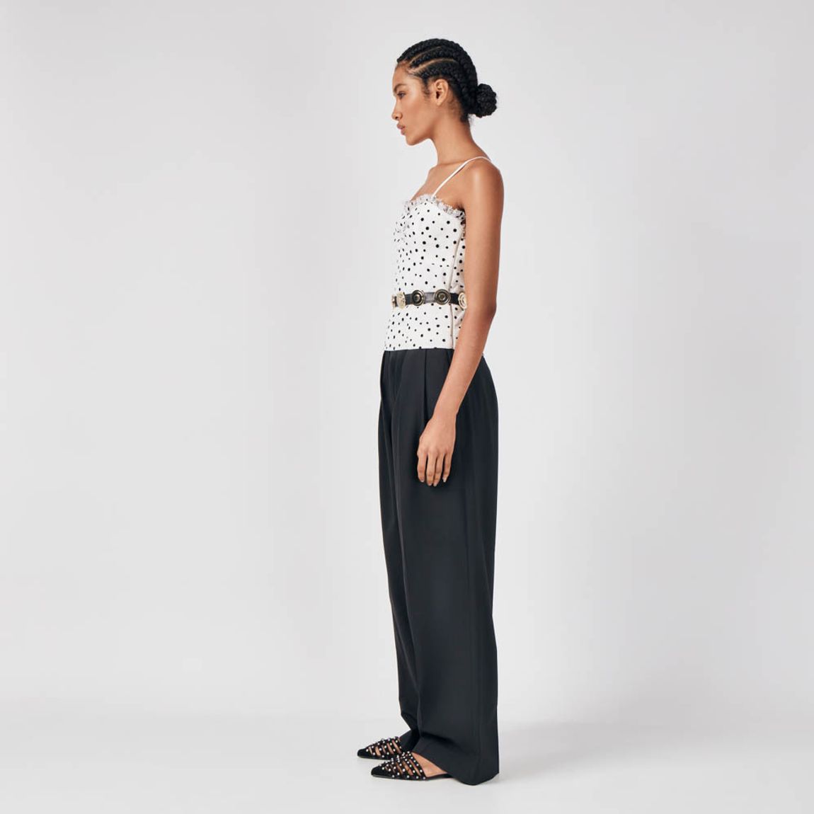 Blusa Renda Flocada Greta