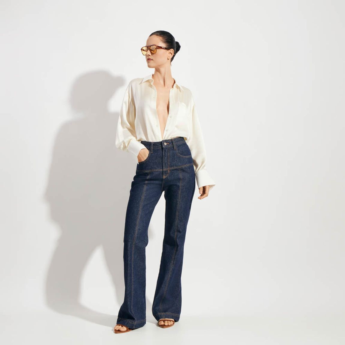 Calça Jeans Rose