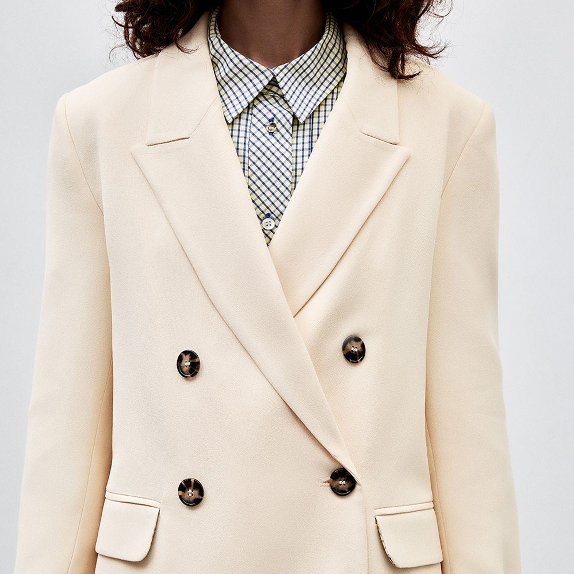 Blazer Crepe Xadrez Tommy