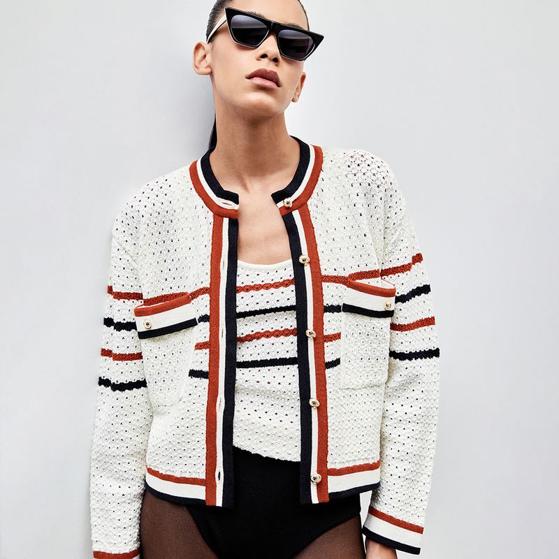 Cardigan Tricot Rendado Maeve Cardigan Tricot Rendado Maeve