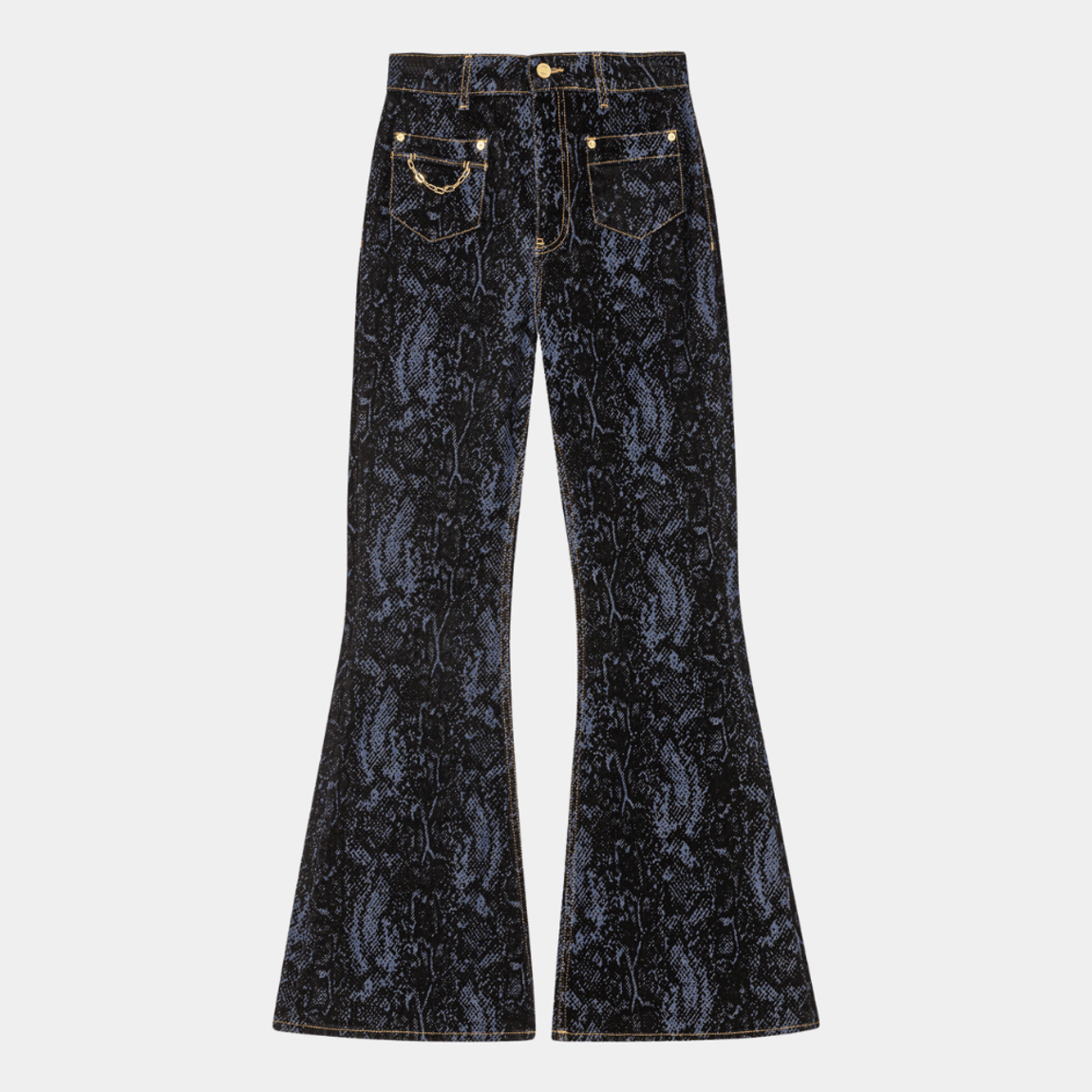 Calça Jeans Texturizada Ganni