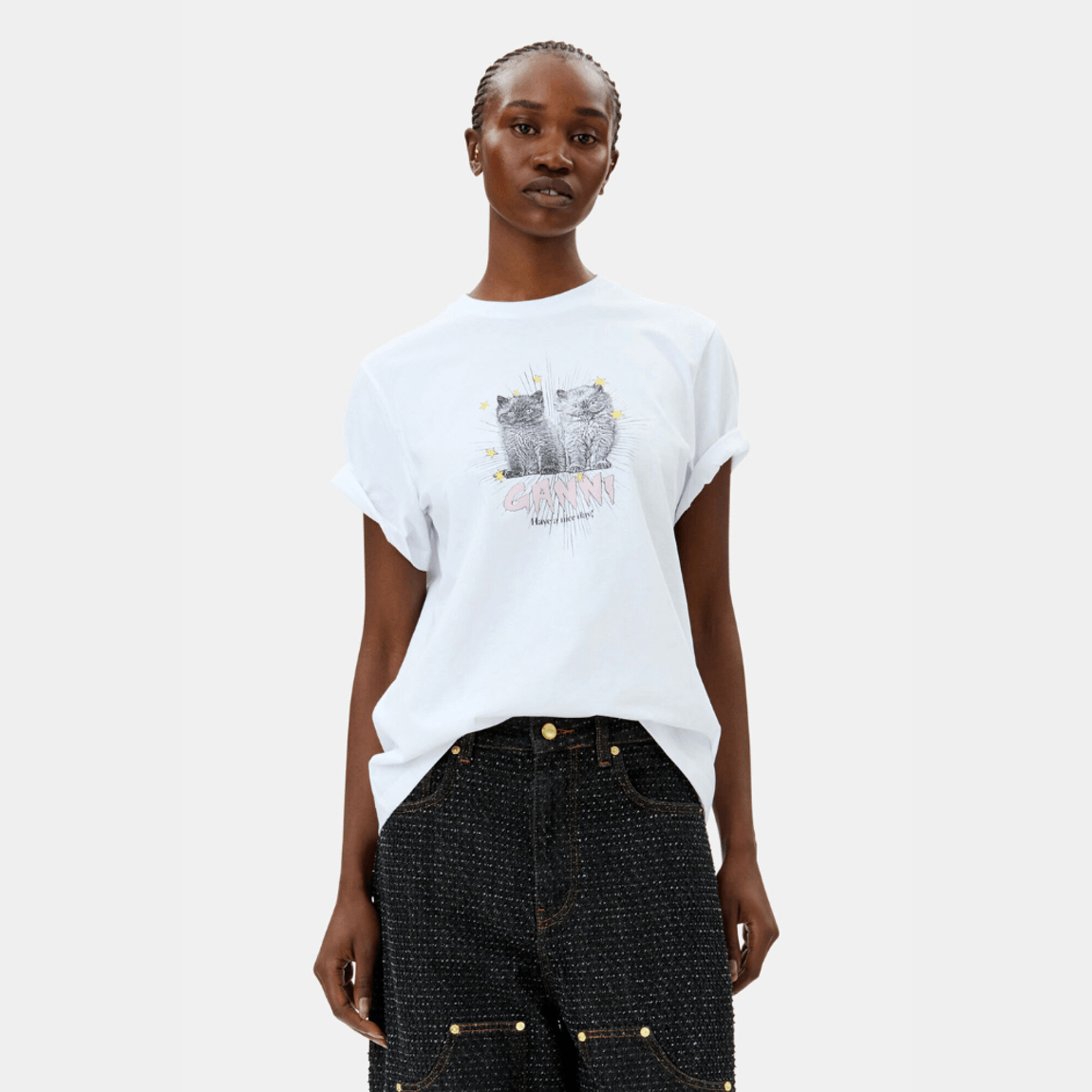 T-Shirt Kitten Ganni